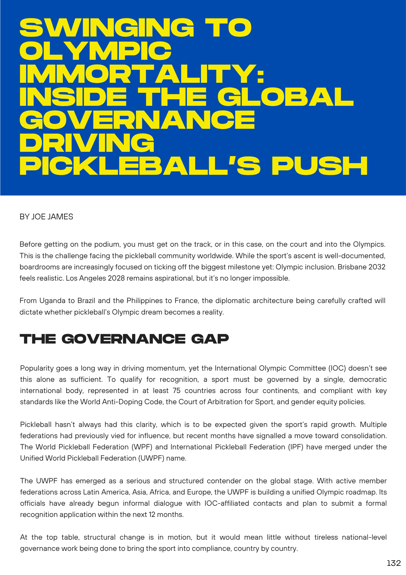 World Pickleball Magazine #7 - August 2025: The English Open Preview and more
