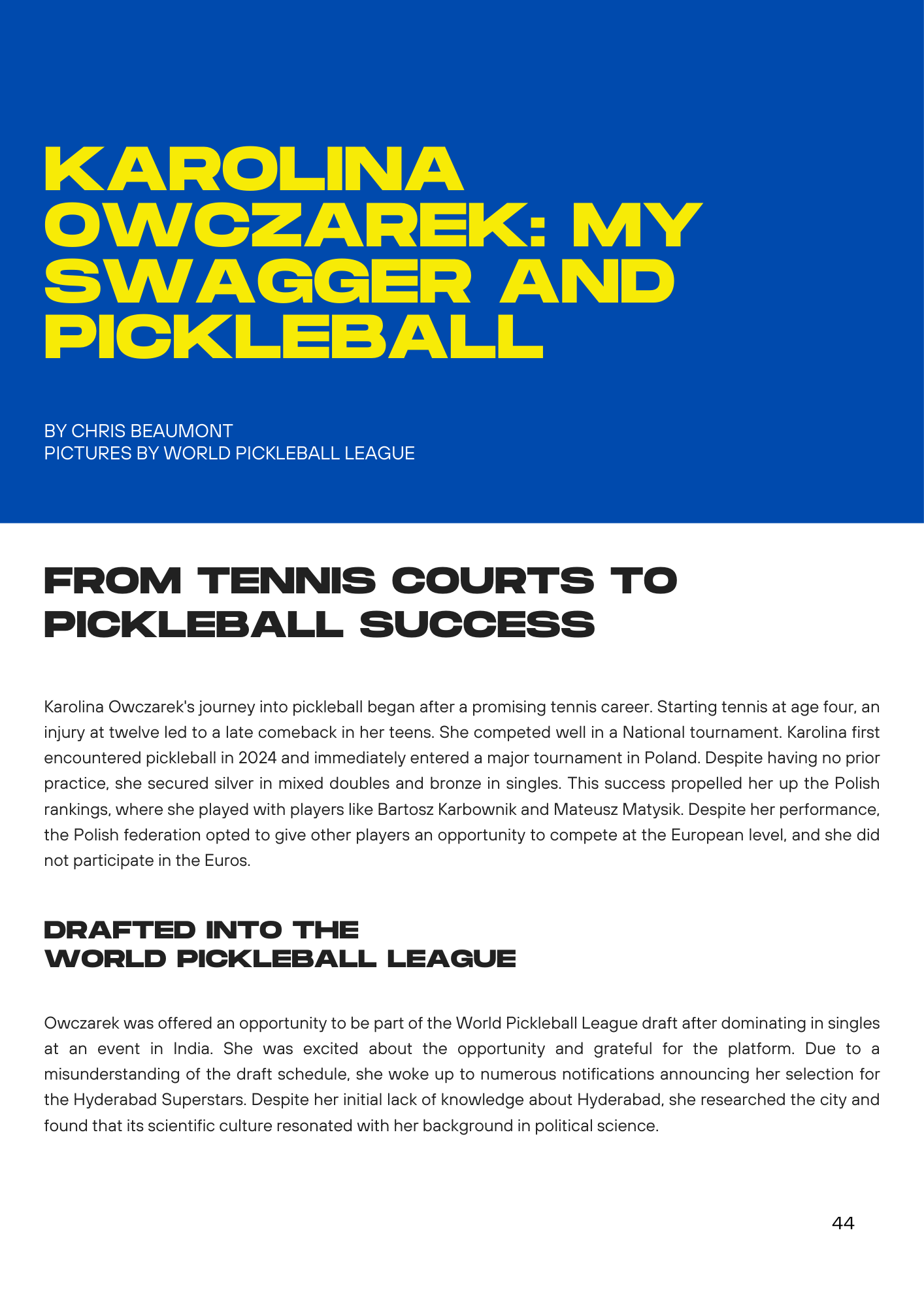 World Pickleball Magazine Issue #2: March 2025