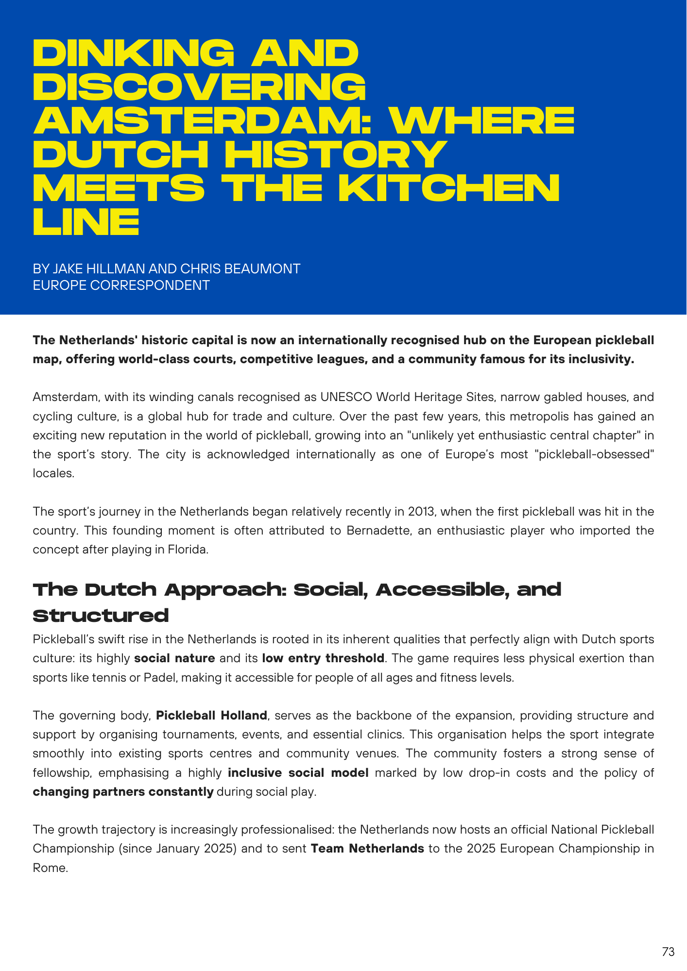 World Pickleball Magazine Issue #11: December 2025