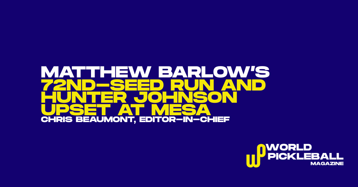 Matthew Barlow pickleball