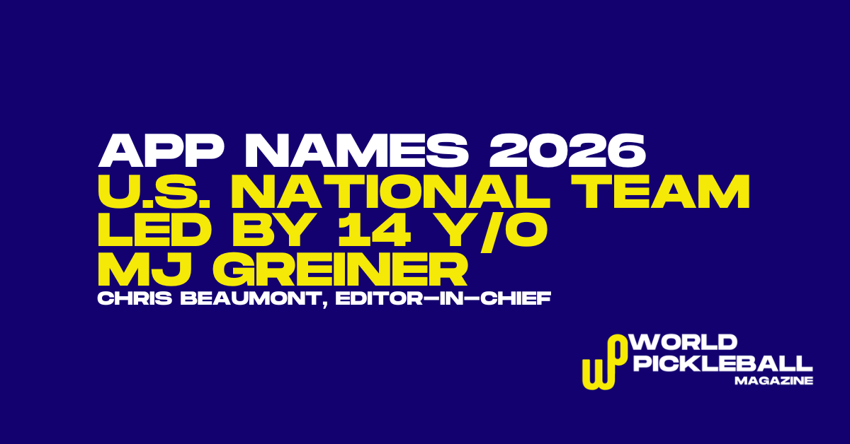 APP Unveils 2026 U.S. National Team as MJ Greiner Makes History and Youth Movement Accelerates