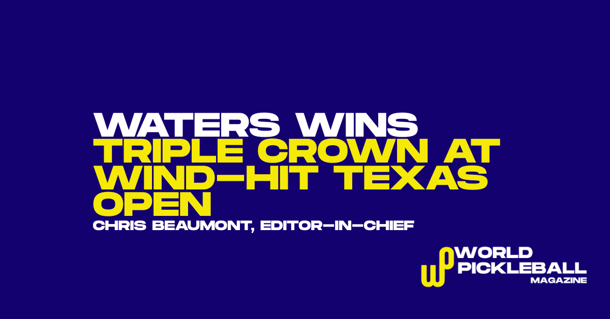 Texas Open Chaos: Waters Claims 42nd Triple Crown as Staksrud and Johns Dominate