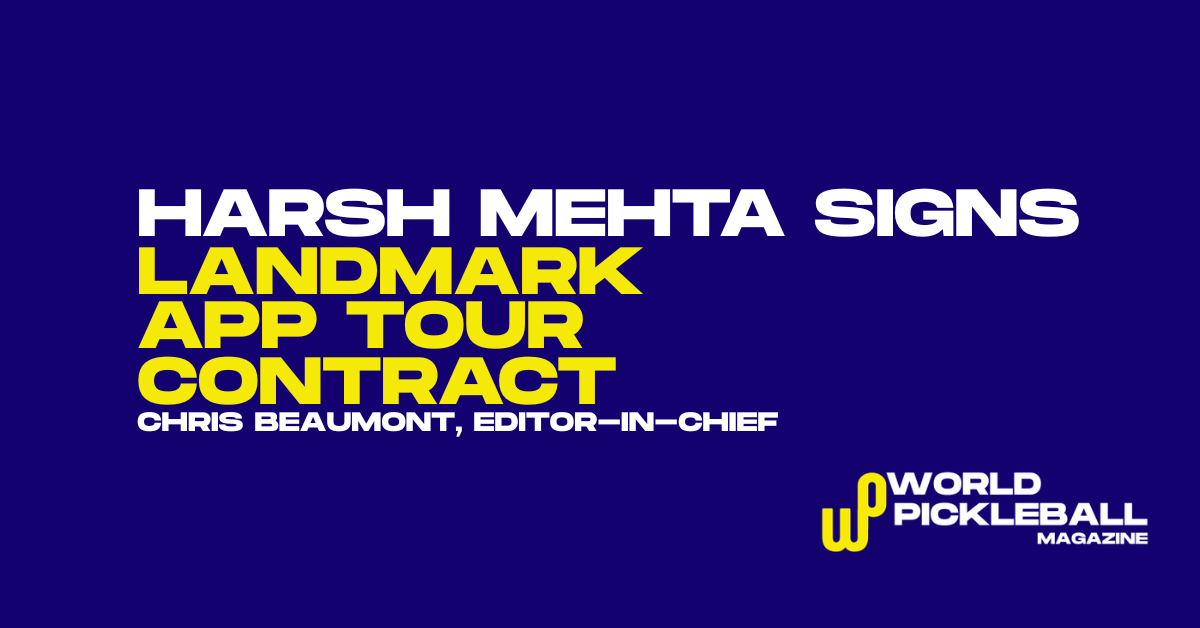 Harsh Mehta Signs APP Tour Contract After Asian Dominance and IPL Leadership