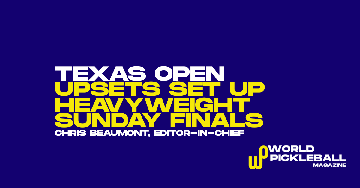 Texas Open Upsets Shake Doubles Draw as Waters and Staksrud Reach Finals