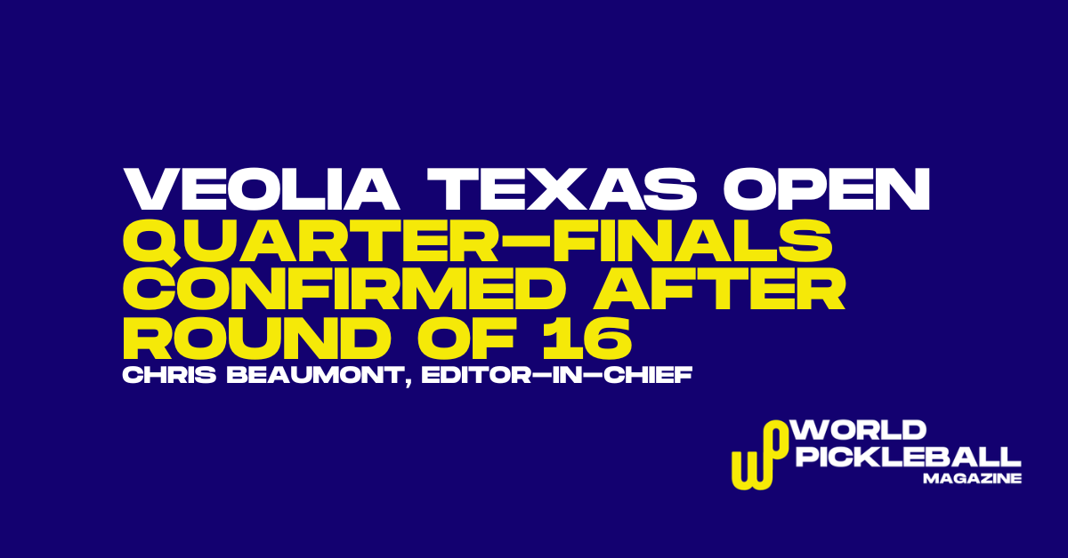 Veolia Texas Open Quarter-Finals Set as Waters, Johns and Staksrud Advance Through Demanding Round of 16