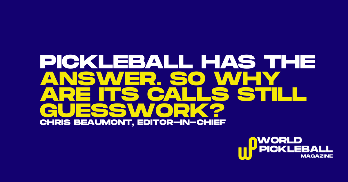 pickleball line calling