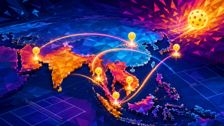 A promo banner highlighting the launch of the seven-event APP Asia Tour circuit across six countries.
