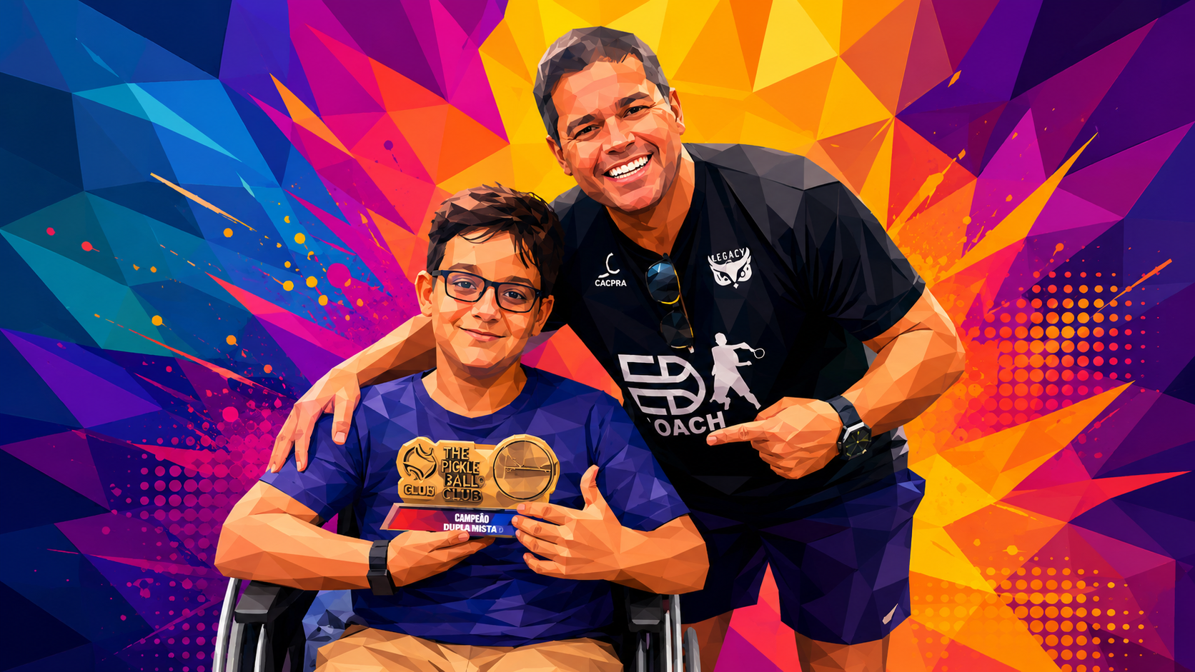 Players with disabilities enjoying sport during a pickleball Brazil inclusion adaptive program in South America.