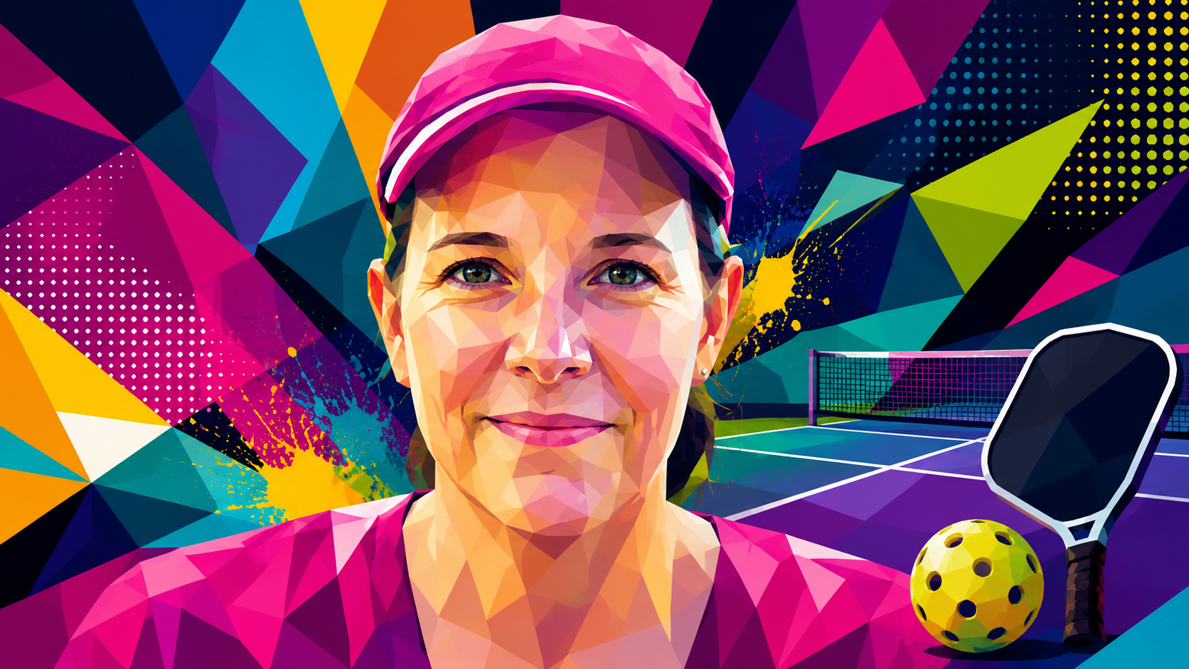 Players competing in the Queensland Tour stop during the Townsville pickleball tournament, built by Michelle Jones.