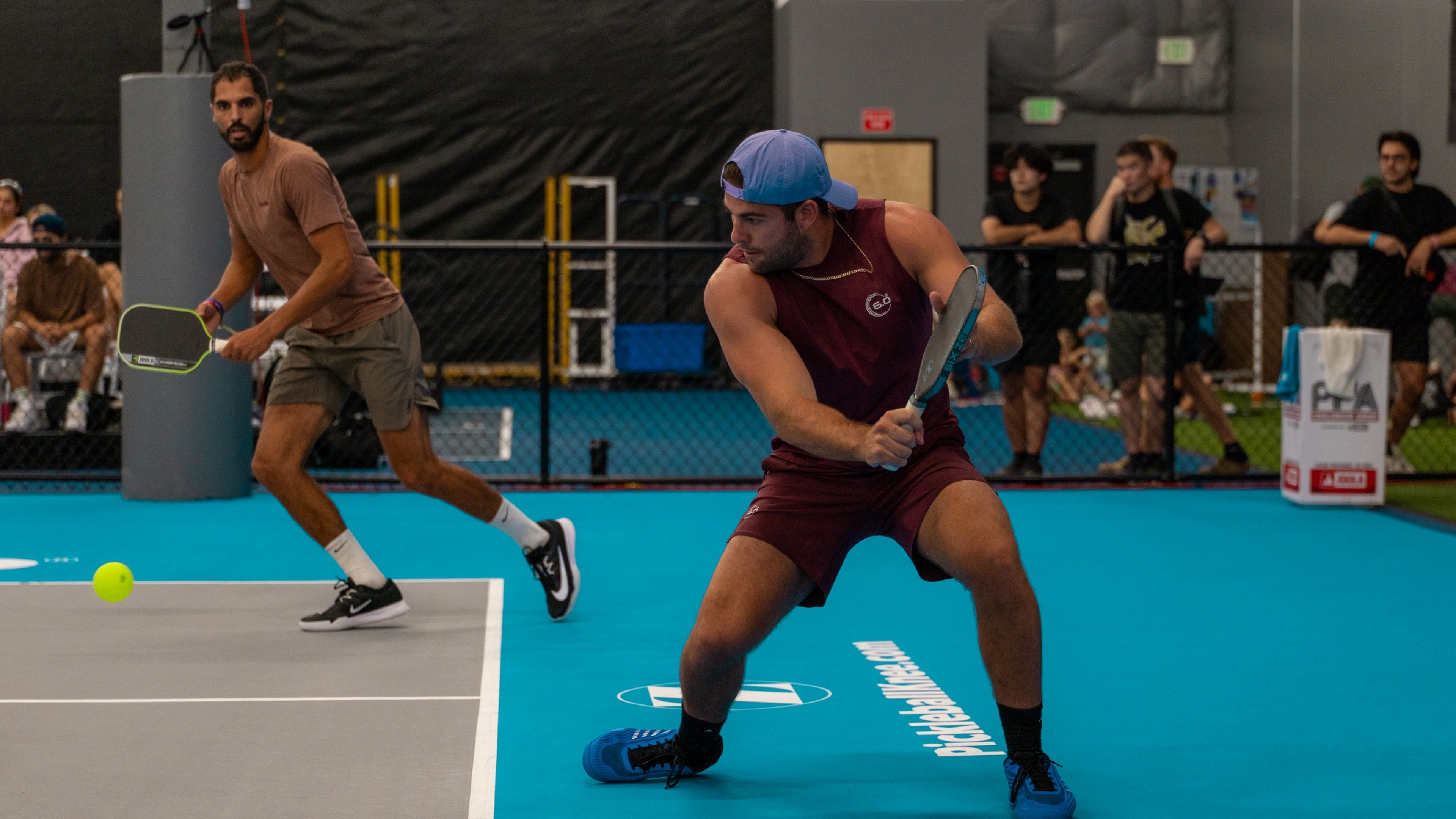Faletto competing in professional pickleball