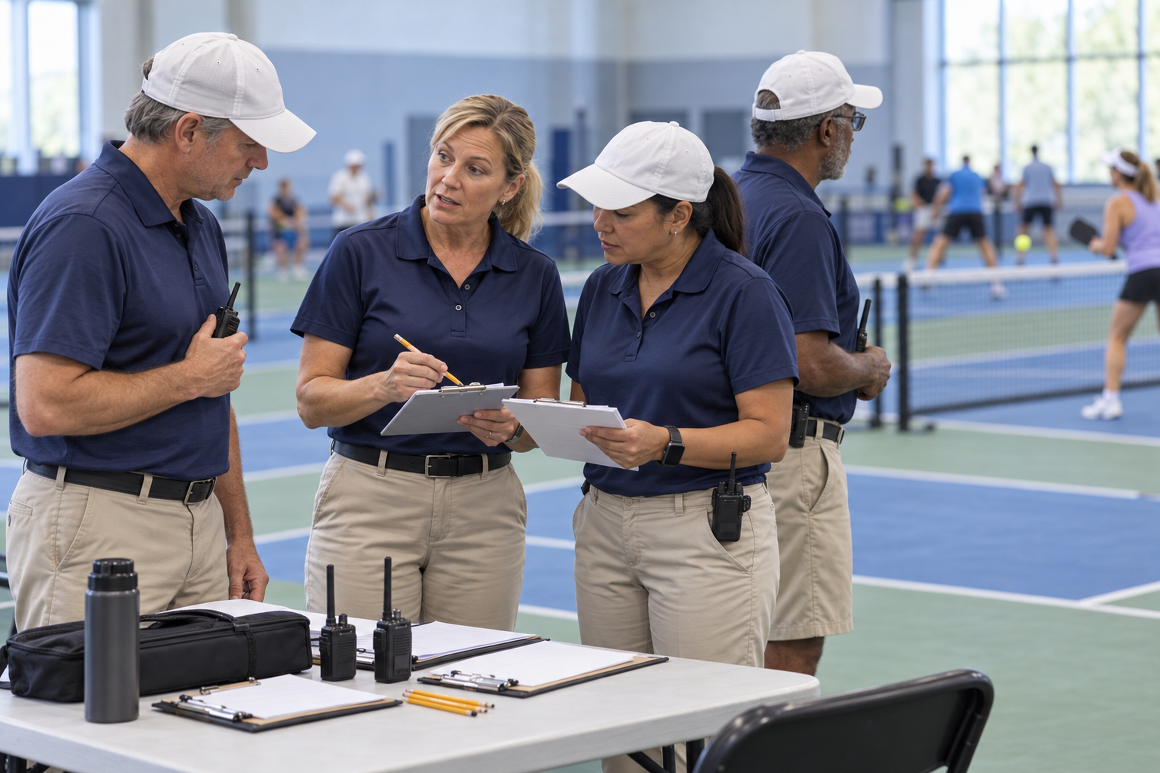 Certified tournament referees enforce precise procedural timing to maintain fair, continuous play.