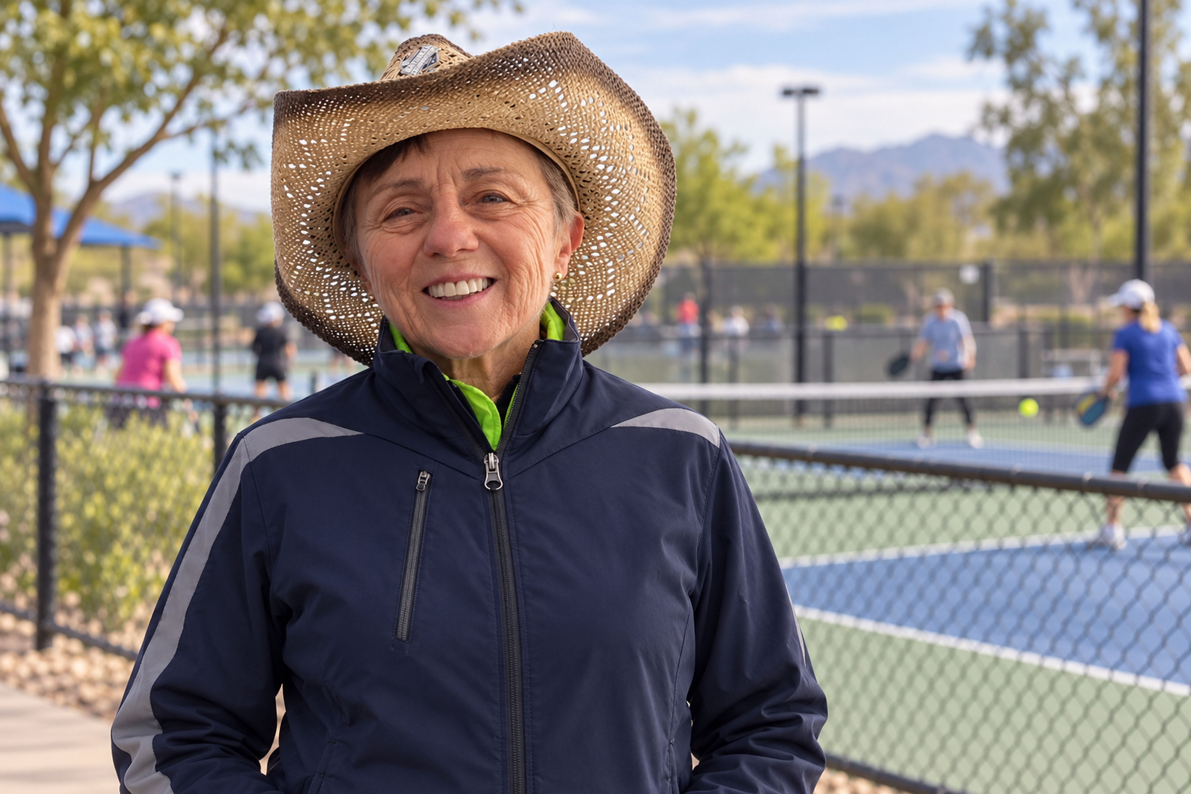 Marsha Freso officiating